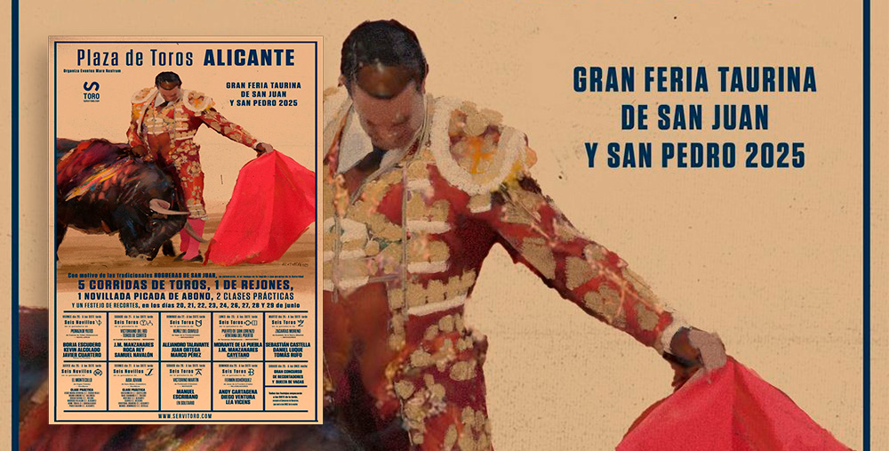 Cartel toros Alicante 2025