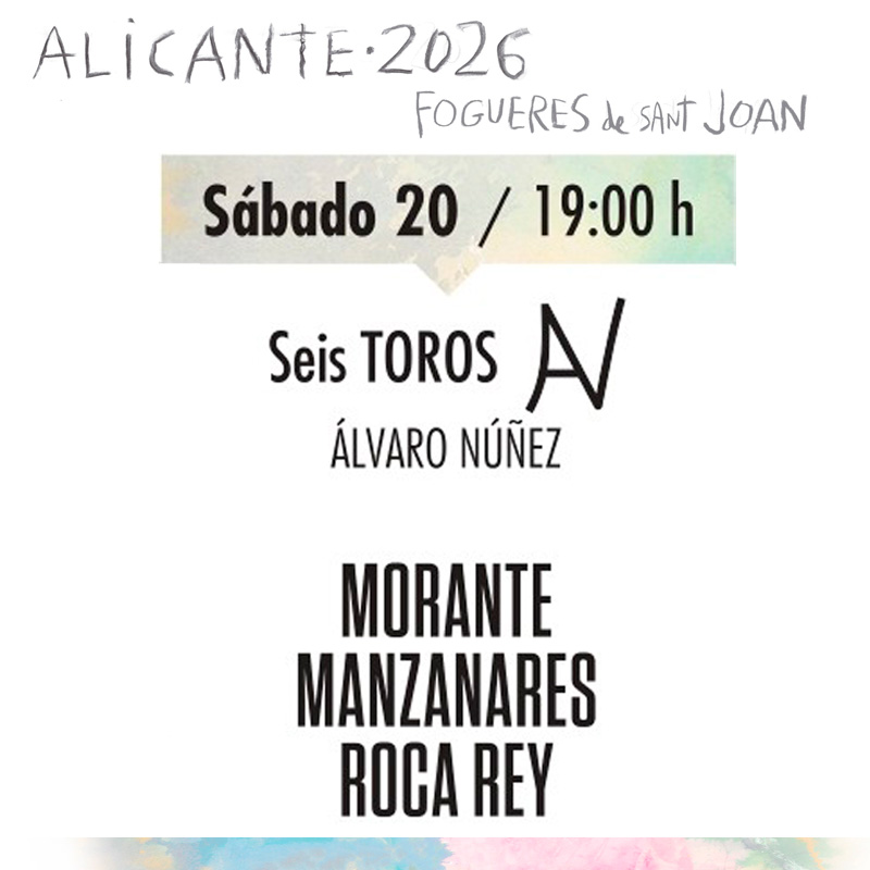 Entradas Toros Alicante junio 20
