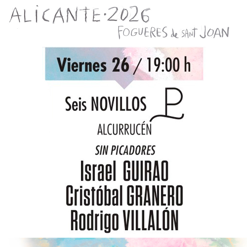 Entradas Toros Alicante junio 26