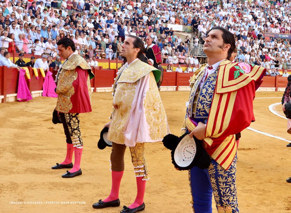 Toreros actuantes en la Feria de Hogueras de Alicante 2026