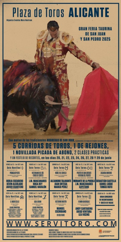 cartel toros Alicante 2025